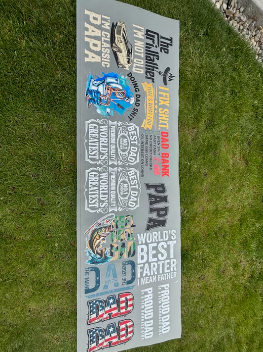 Fathers Day/DTF Gangsheet/Premade