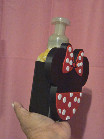 Mouse (Bow) Soap Holder/Dispenser Holder/3D/Christmas