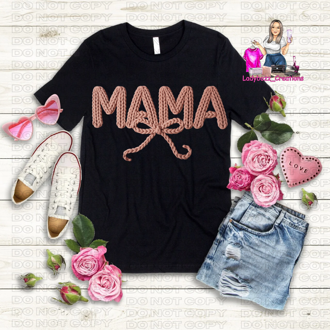 Mama/Valentines/Faux Embroidery Tshirt/Several Options