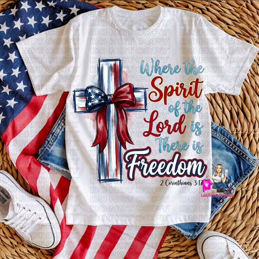 4th of July/2 Corithans 3:17/Tshirt or print only/