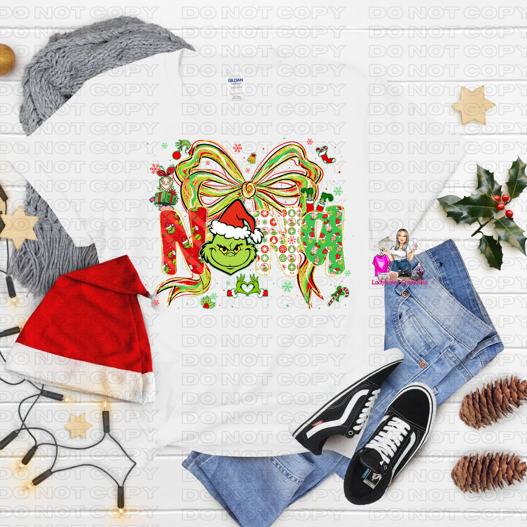 Grinch Mama, Nana, Mami and Grandma/Christmas/Tshirt