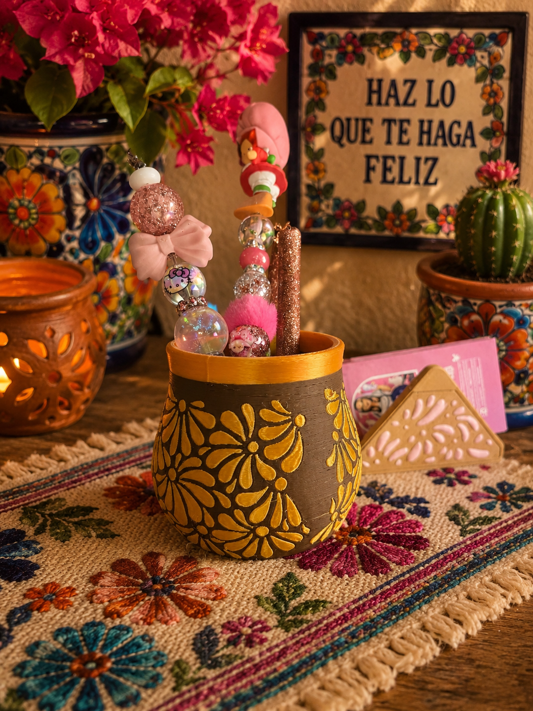 Talavera  and Card Holder/Organizer/Pen holder/3d print