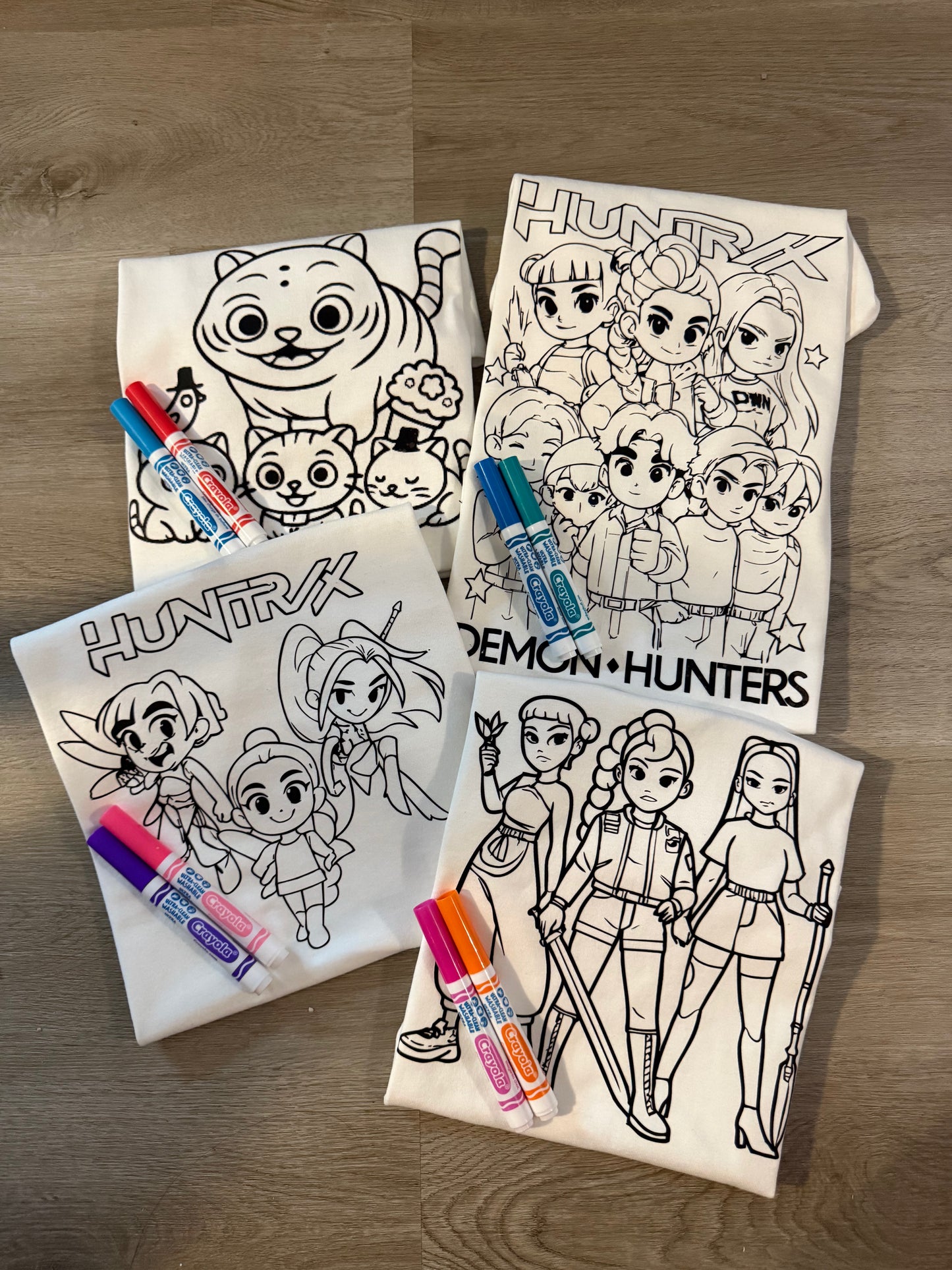Huntrix Color Me Shirts/several options/kids