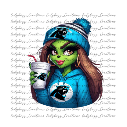 Green girl Football /Every Team Available/PRINT ONLY