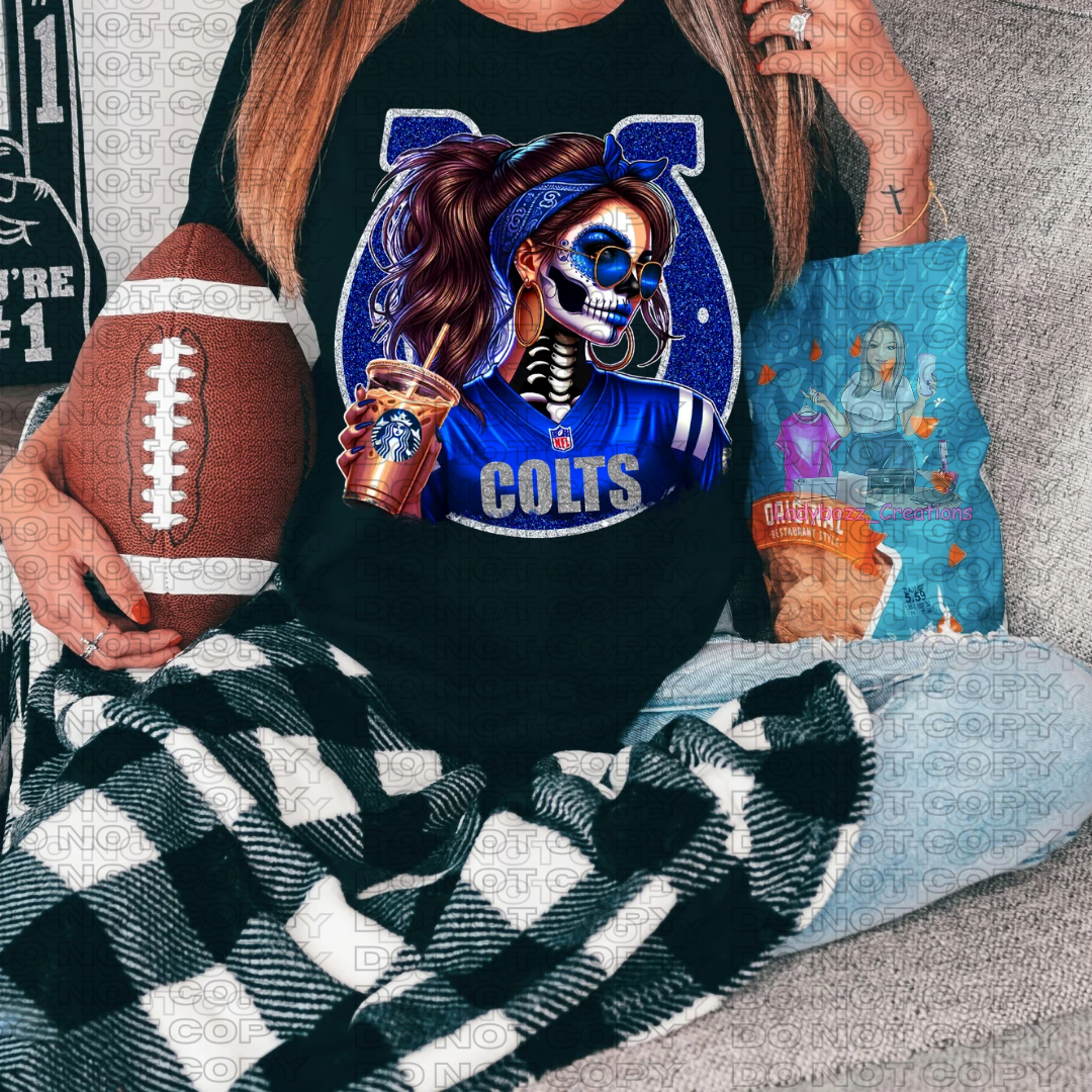 Skelly Football Girls/Every Team Available/Tshirt or Print Only