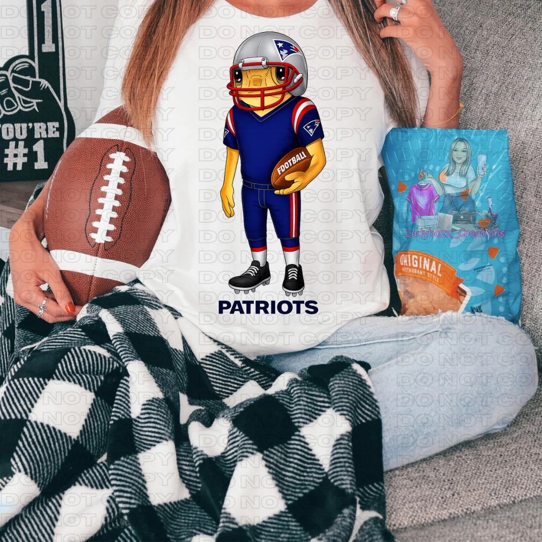 Bad Bunny/Football/Patriots/NFL/1 dtf image/1 libbey wrap