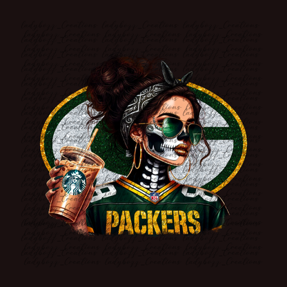 Skelly girl Football /Every Team Available/PRINT ONLY