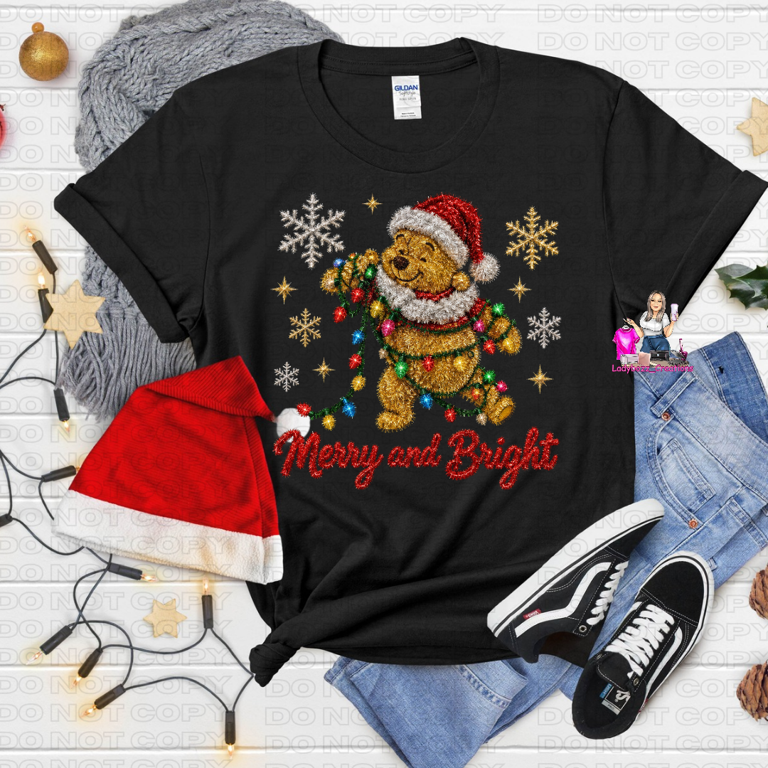 Yellow Bear/Christmas Tshirt