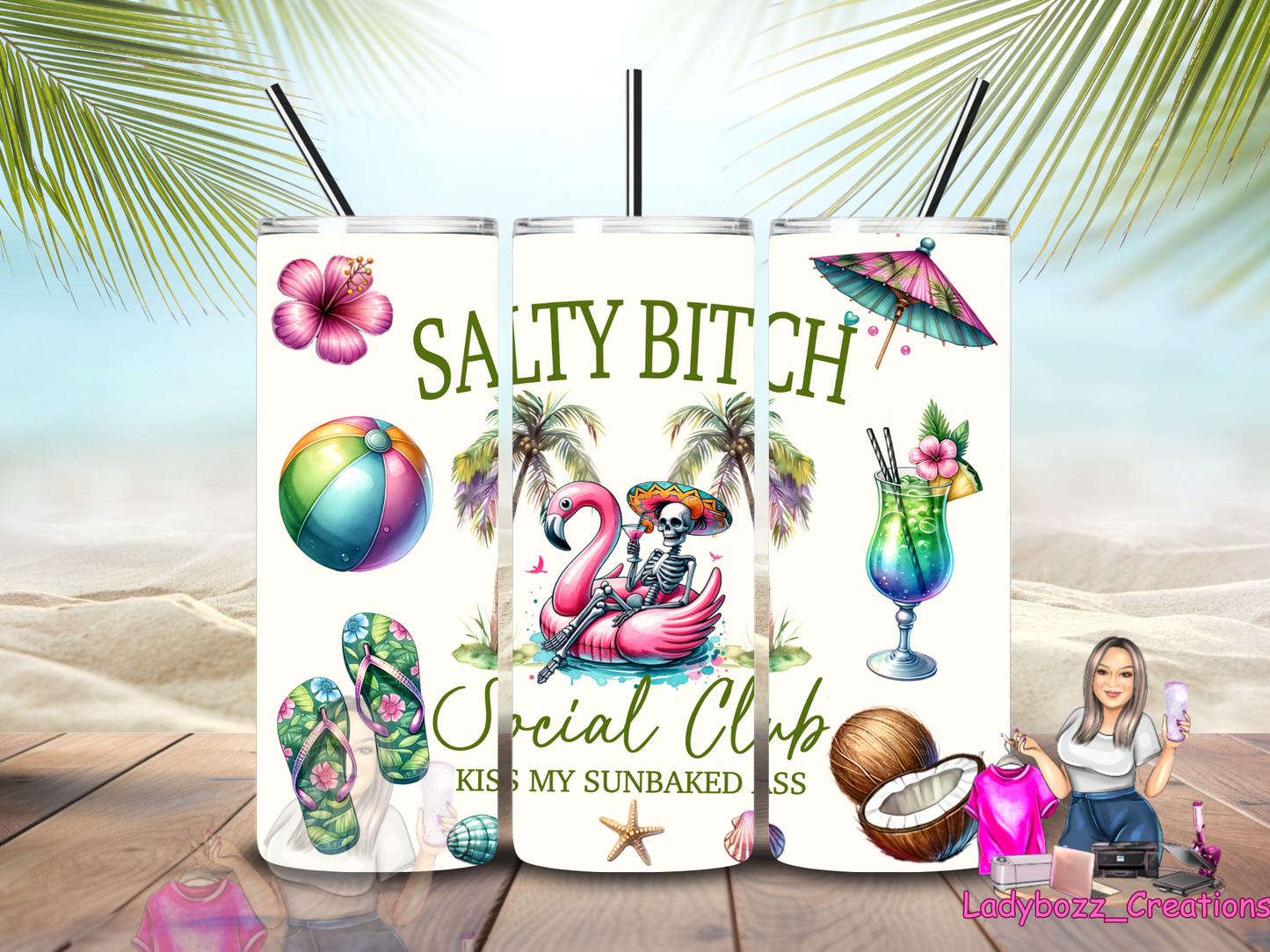 Salty Bitch Social Club/ Tumbler/ or sublimation print