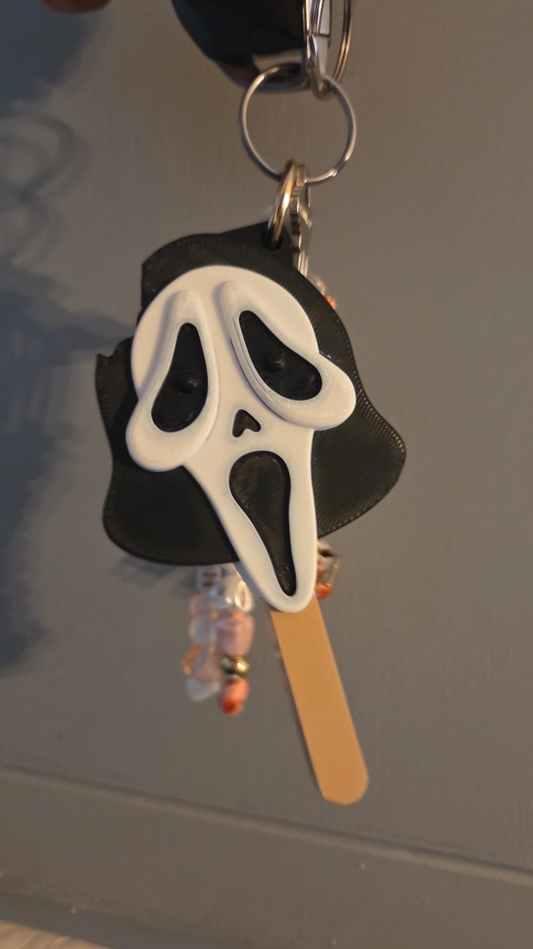 3D Printed Ghost Face Popsicle Keychain/3D