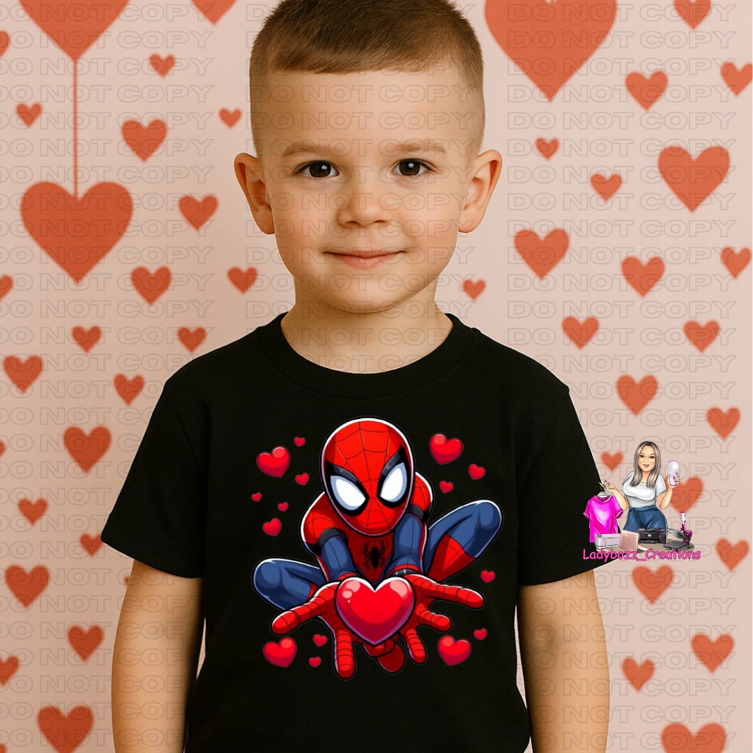 Spider Man/Valentines/kids/tshirts