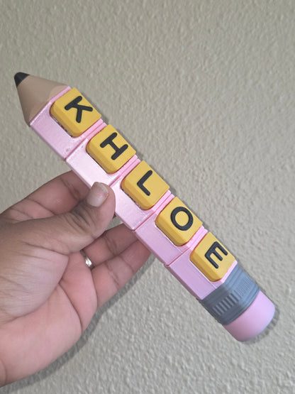 Personalized 3D Printed Pencil Clicker