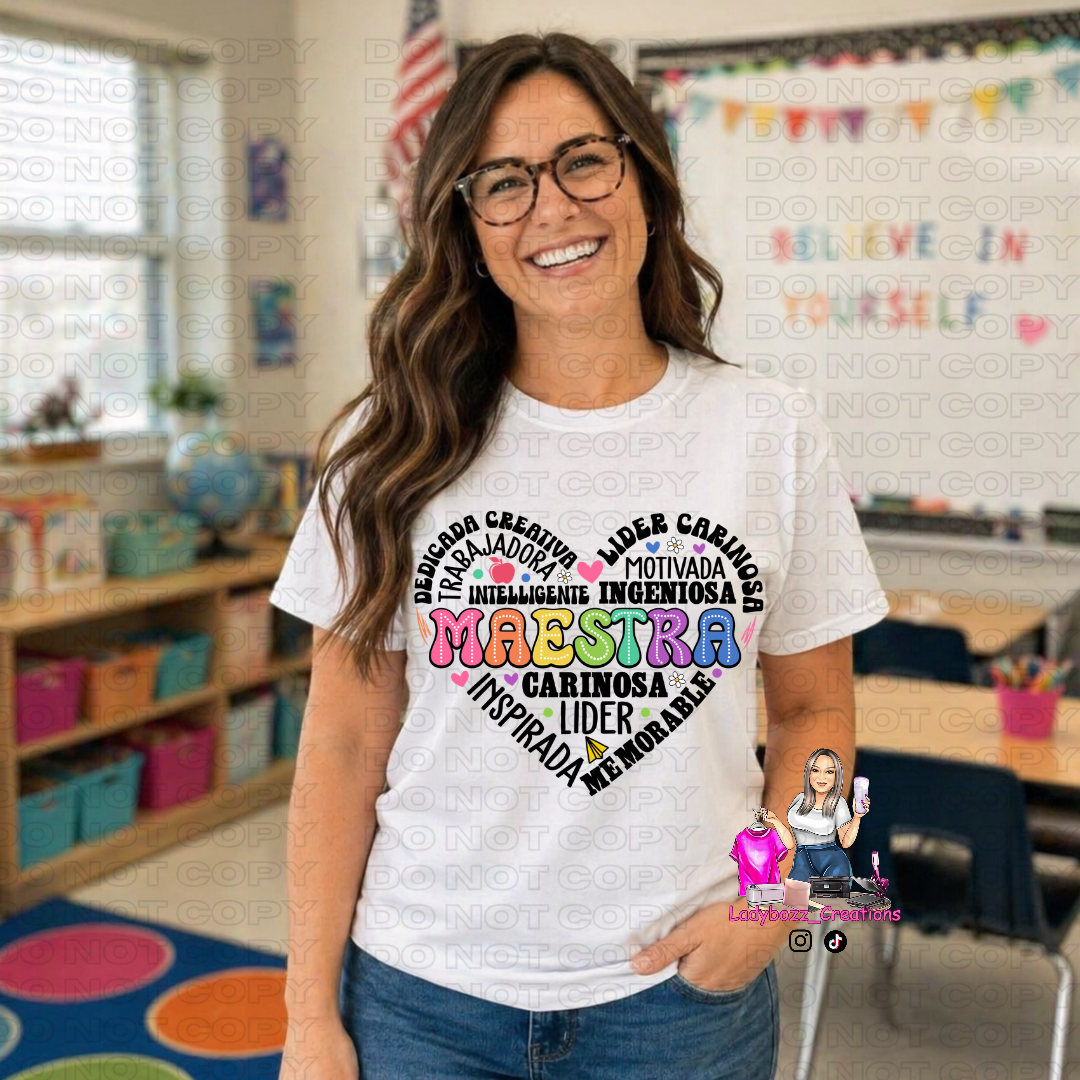 Teacher/Maestra Appreciation Graphic Tees – $20 Sale 🍎✏️