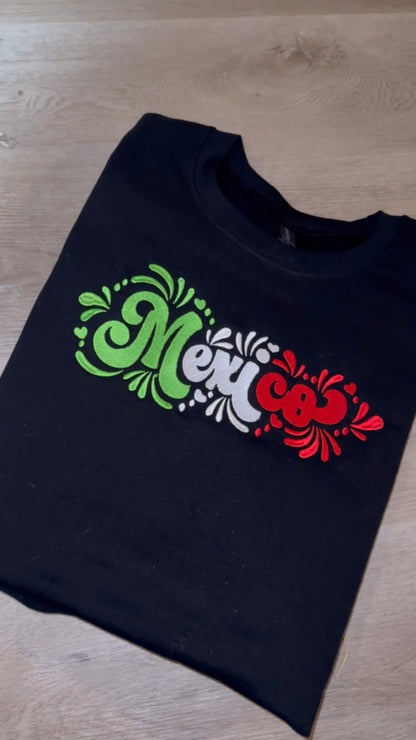 Mexico Talavera Embroidered Sweatshirt/Embroidery