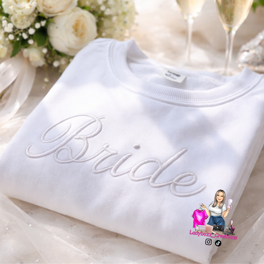 Bride Embroidered Crewneck Sweater