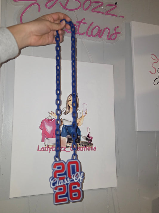 Class of 2026 3D Printed Graduation Necklace/Seniors