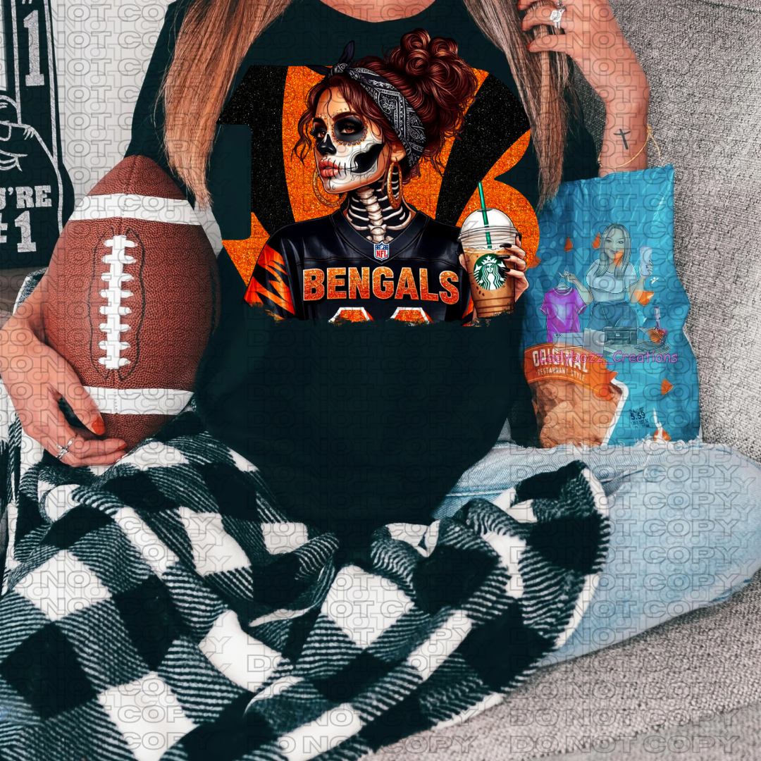 Skelly Football Girls/Every Team Available/Tshirt or Print Only