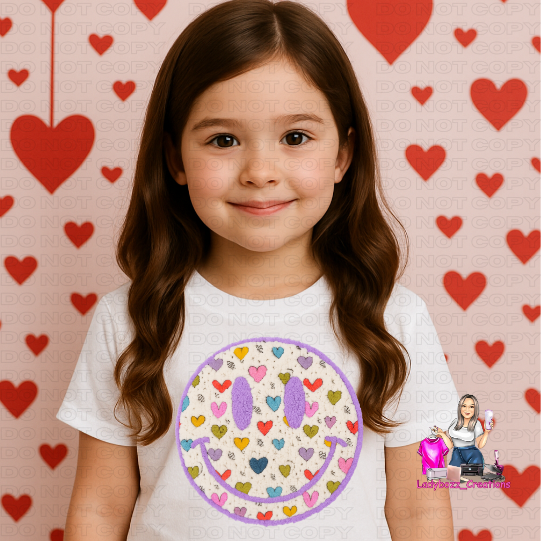 Happy Face Hearts/Valentines/kids/tshirts