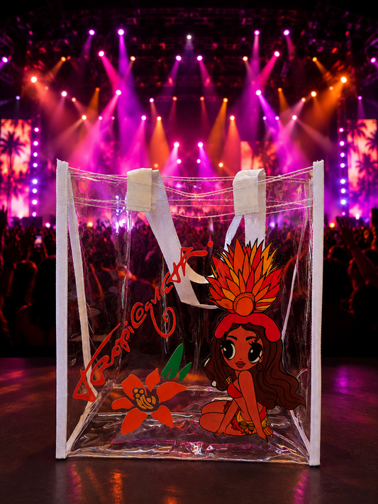 Clear Concert Tote Bag – Stadium Approved | 12" x 12" x 6"/Karol G