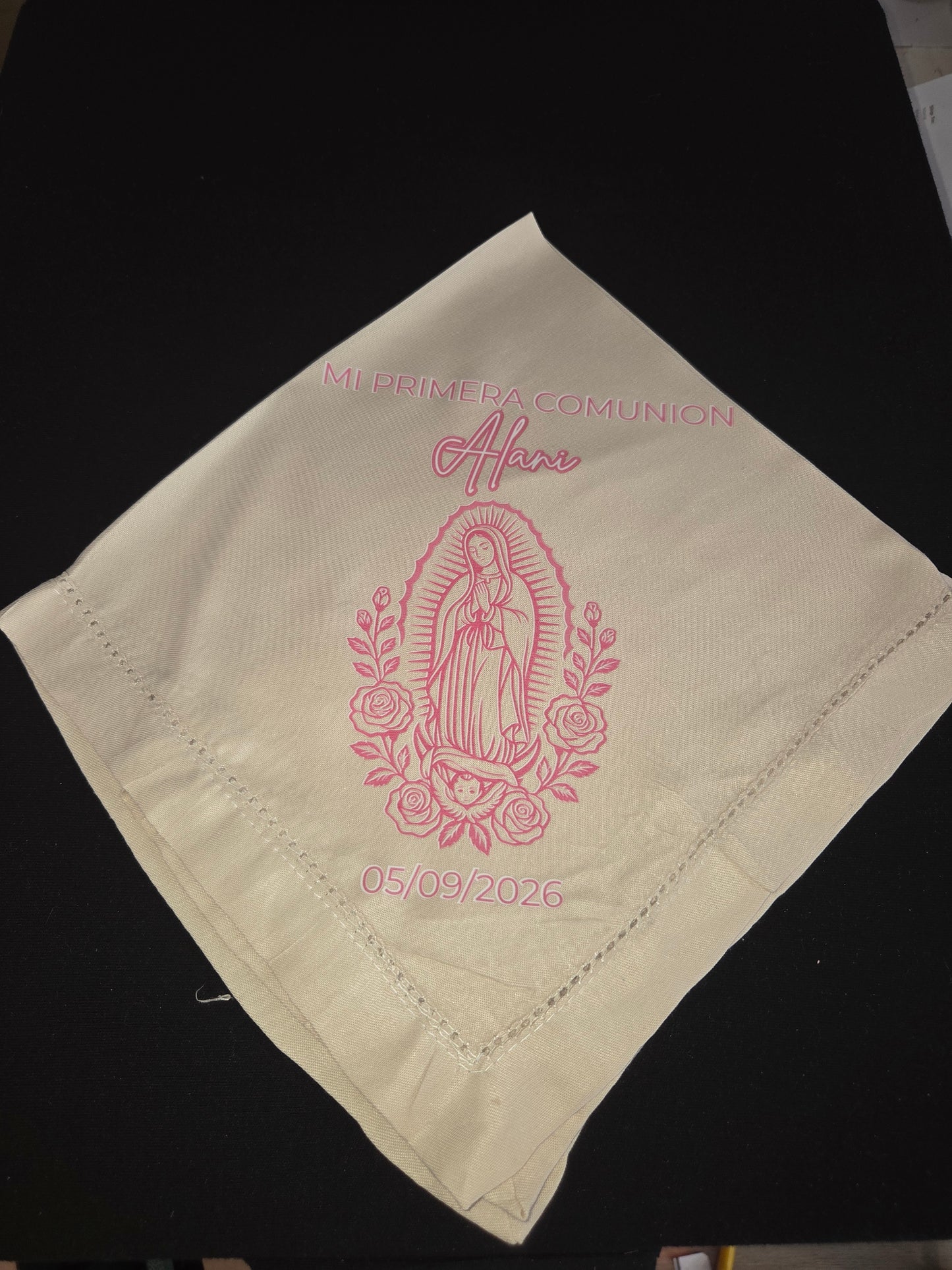 20in x 20in Personalized Cloth Napkins/Custom/First Comunion/Recuerdos/keepsakes