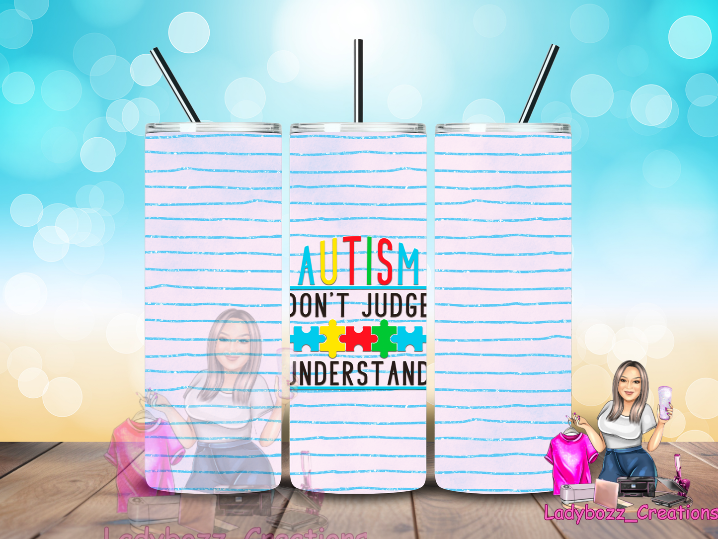 Autism Tumbler/ or sublimation print/several options