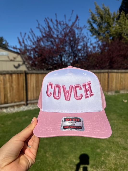 3D Puff Embroidery “COACH” Hat (Upside Down Design)
