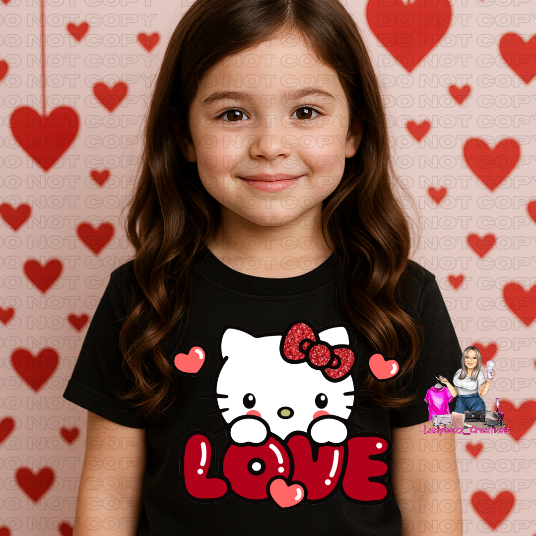 Hello Kitty Love/Valentines/kids/tshirts