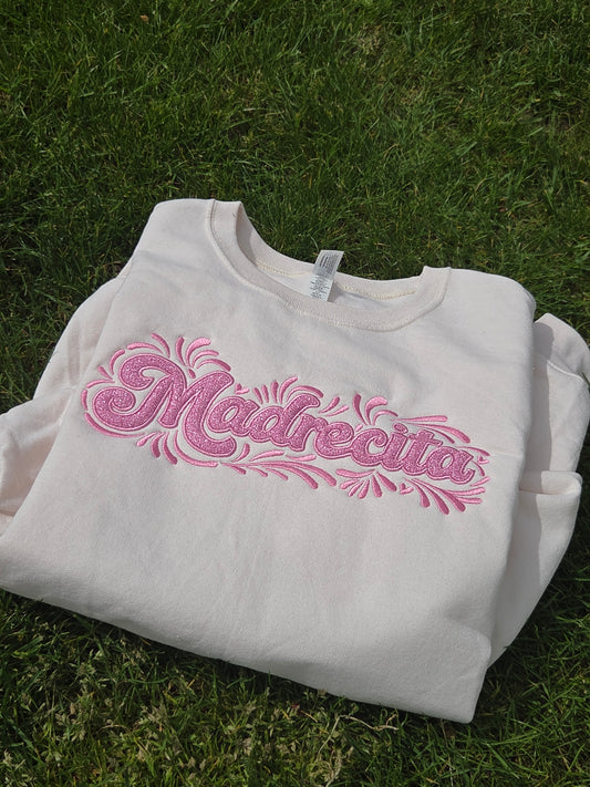 Madrecita Embroidery Appliqué Sweater