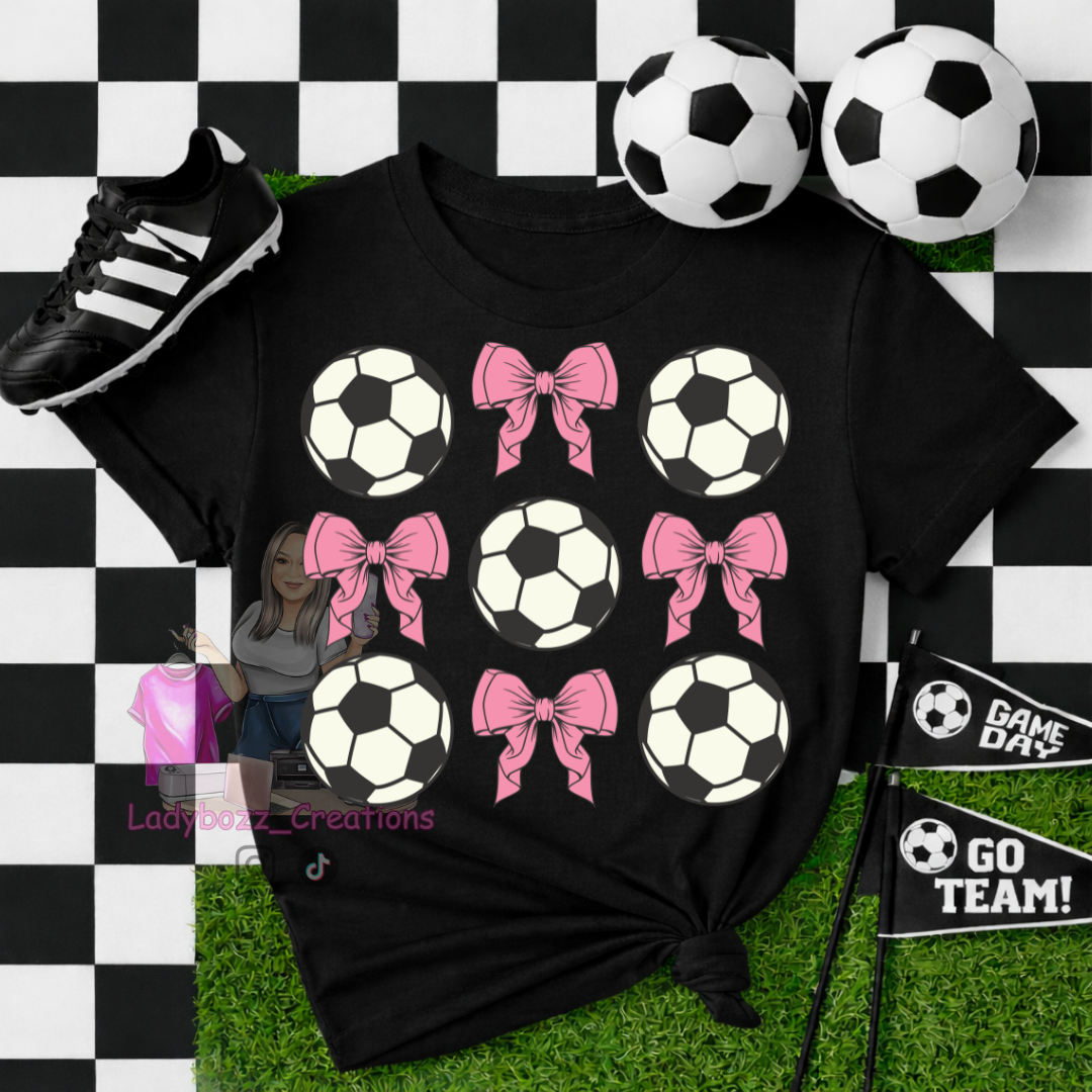 $20 Sports Shirt Sale/Soccer Coquette Bows