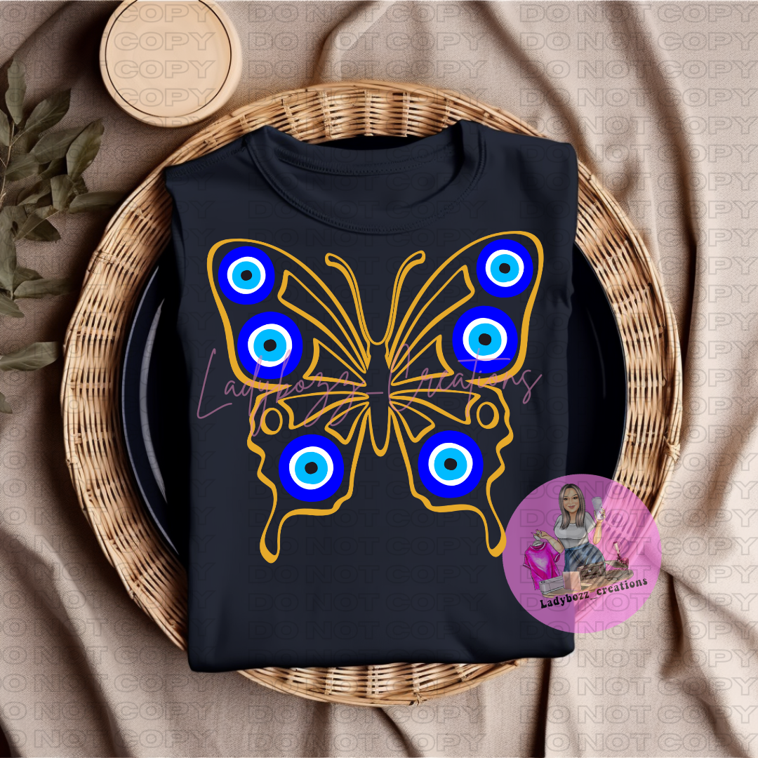 Evil Eye Butterfly/Tshirt or print only