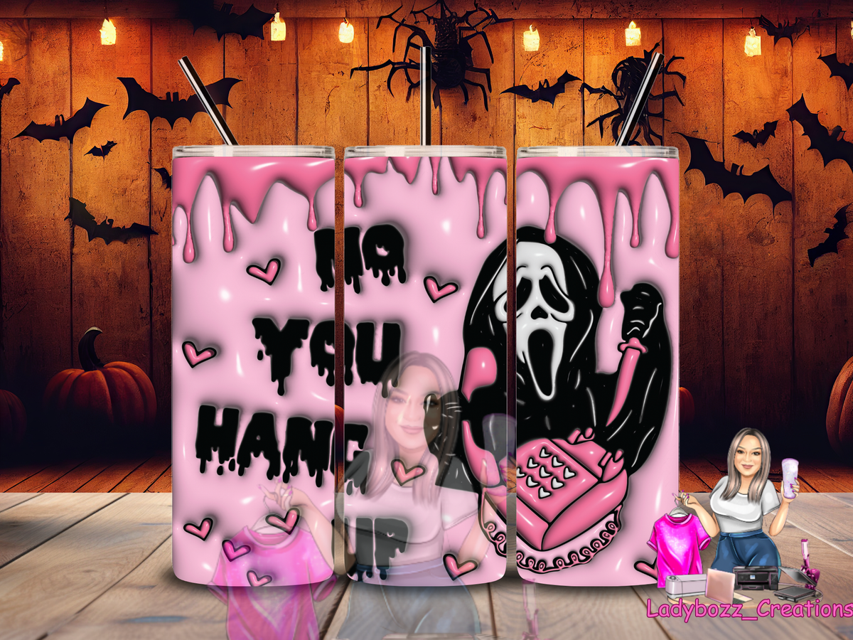 Ghost Face Tumbler/ or sublimation print/