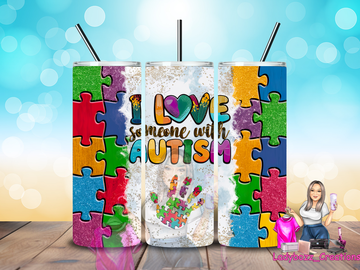 Autism Tumbler/ or sublimation print