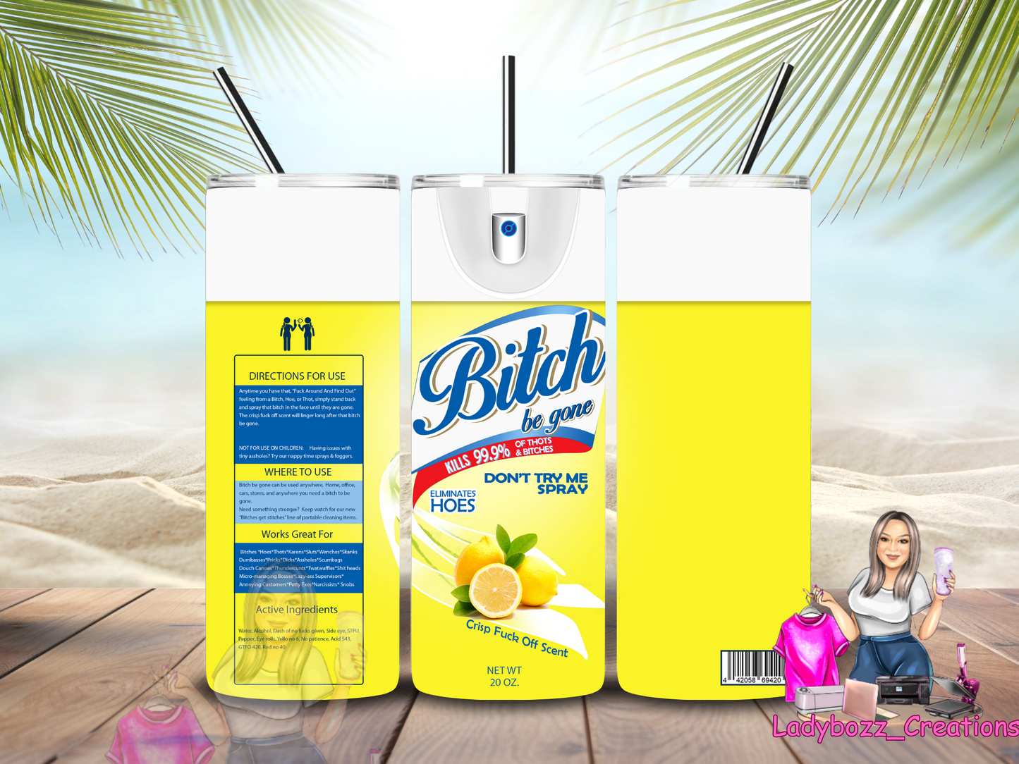 Bitch Tumbler/ or sublimation print/several options