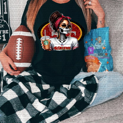 Skelly Football Girls/Every Team Available/Tshirt or Print Only