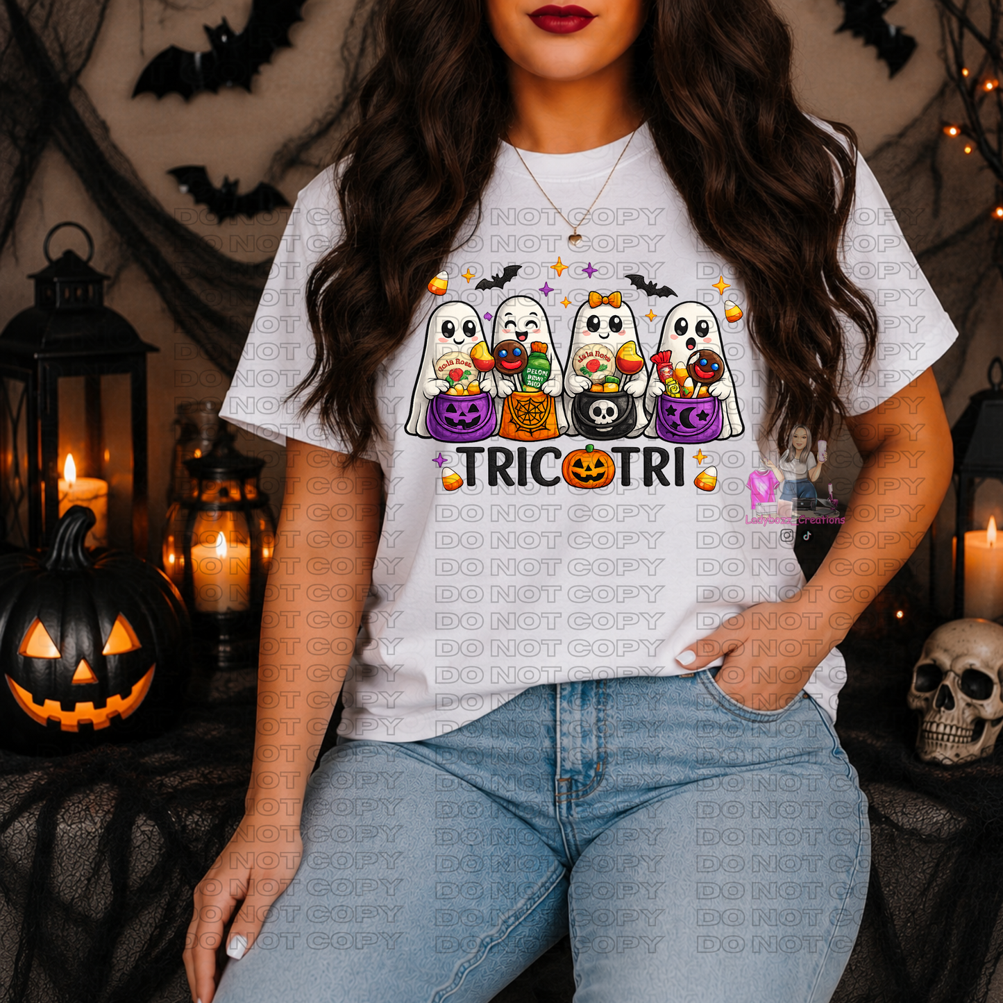 Ghost TricoTri/T-Shirt or print only/Halloween