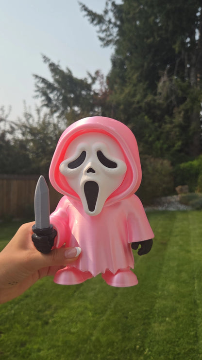 Ghost Face Pink Soap Dispenser Holder/3D
