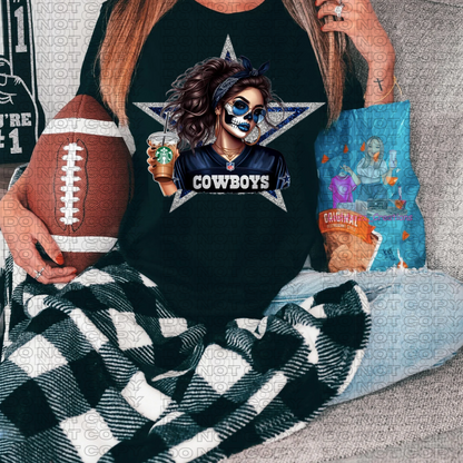 Skelly Football Girls/Every Team Available/Tshirt or Print Only
