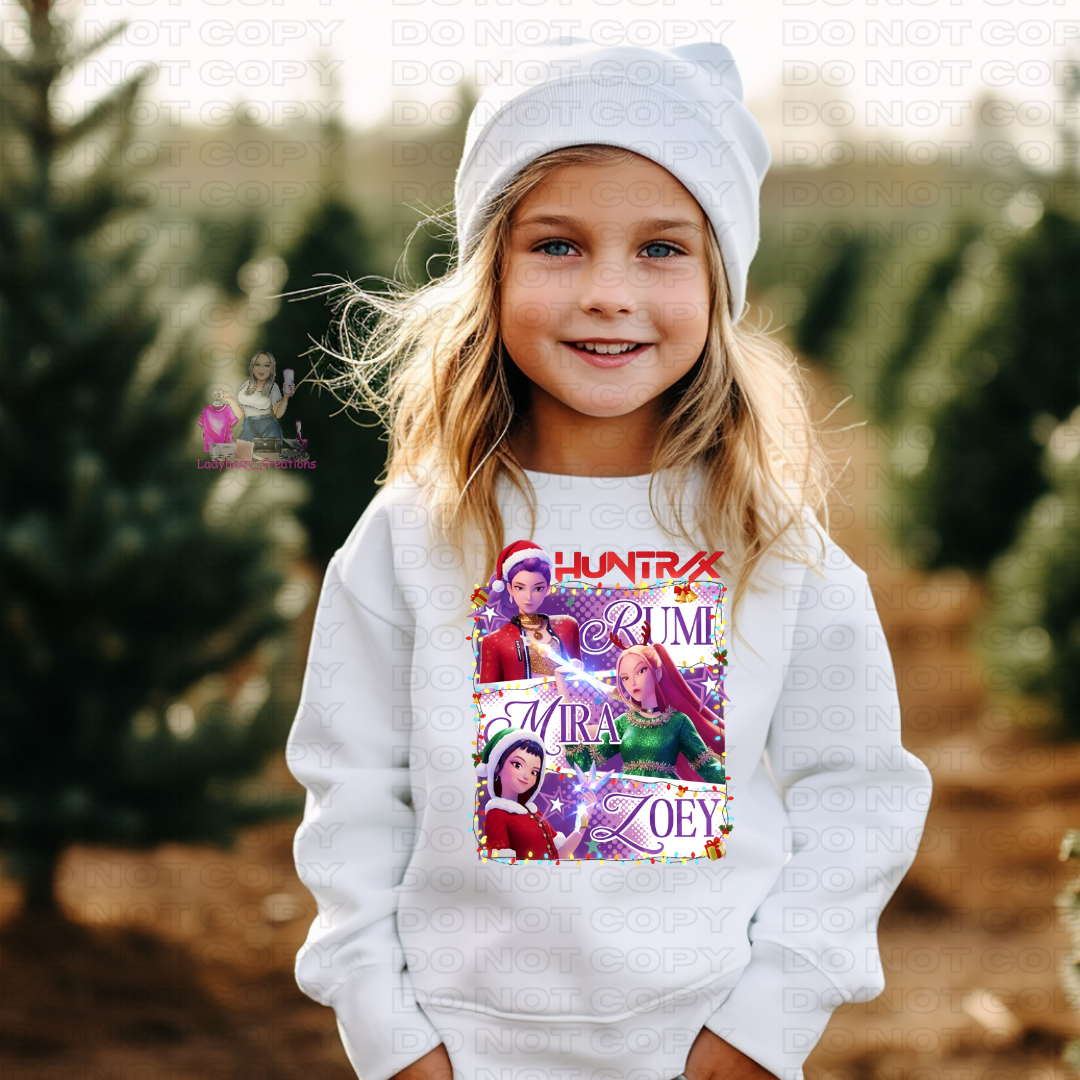 Huntrix Christmas/several options/kids/ tshirt or sweatshirt