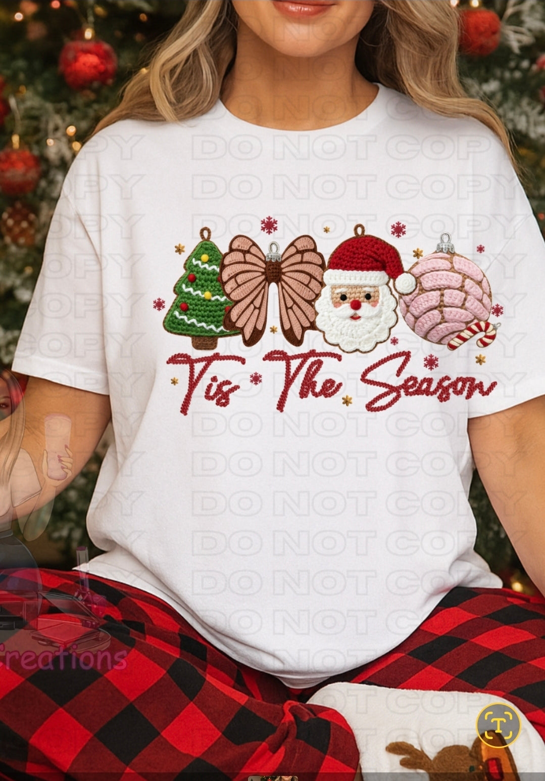 Tis The Season Red/1 dtf image/1 libbey wrap