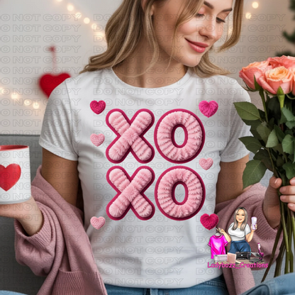 XOXO/Valentines/Faux Embroidery Tshirt/Several Options