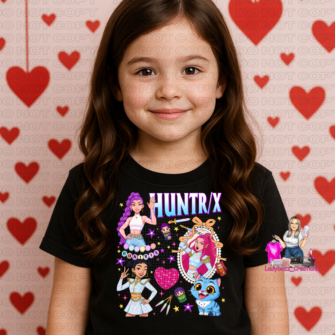 Huntrix/Kpop/Valentines/kids/tshirts