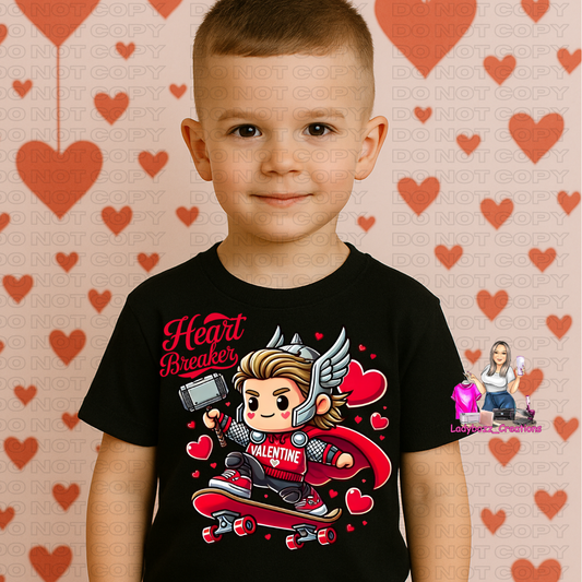 Heart Breaker Captain America/Valentines/kids/tshirts