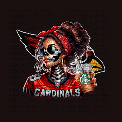 Skelly girl Football /Every Team Available/PRINT ONLY