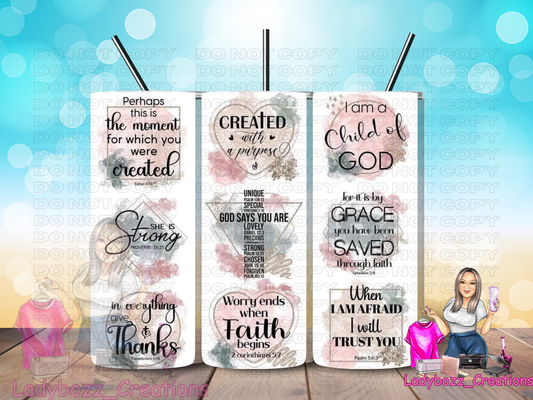 Faithful Quotes/ Tumbler/ or sublimation print