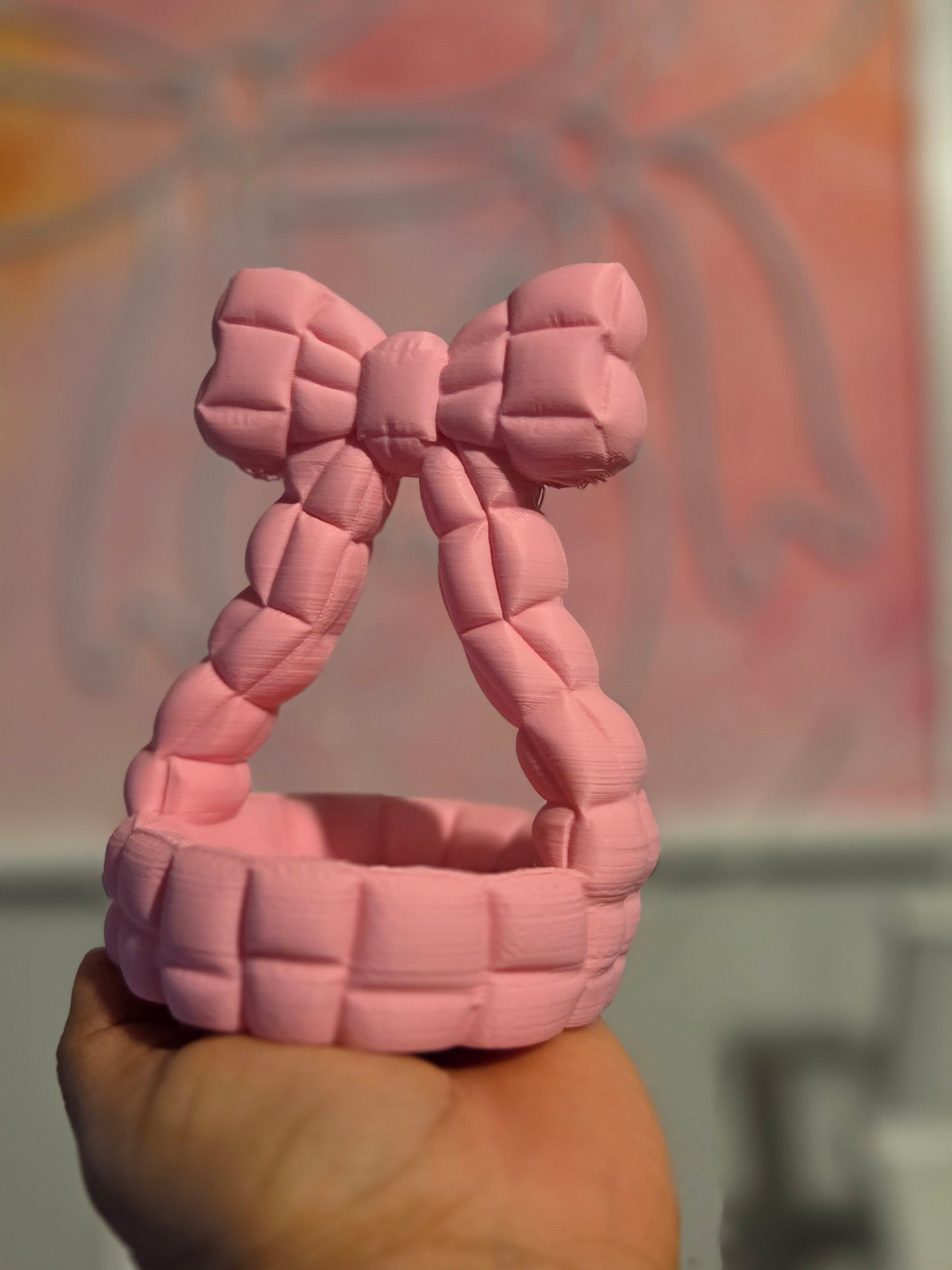 Puff Bow Jewerly Holder/3D print