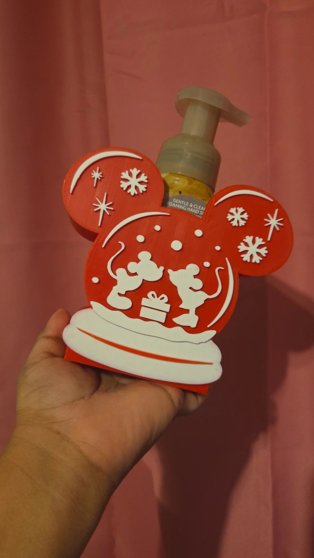 Mouse Soap Dispenser Holder/3D/Christmas
