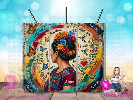 Latina Motivational/ Tumbler/ or sublimation print