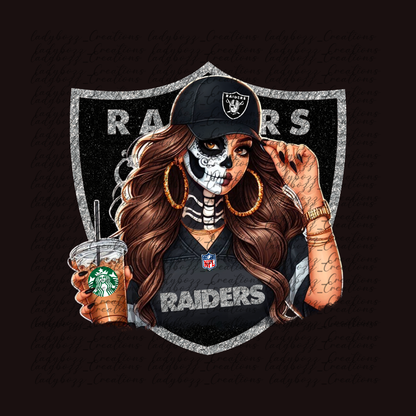 Skelly girl Football /Every Team Available/PRINT ONLY