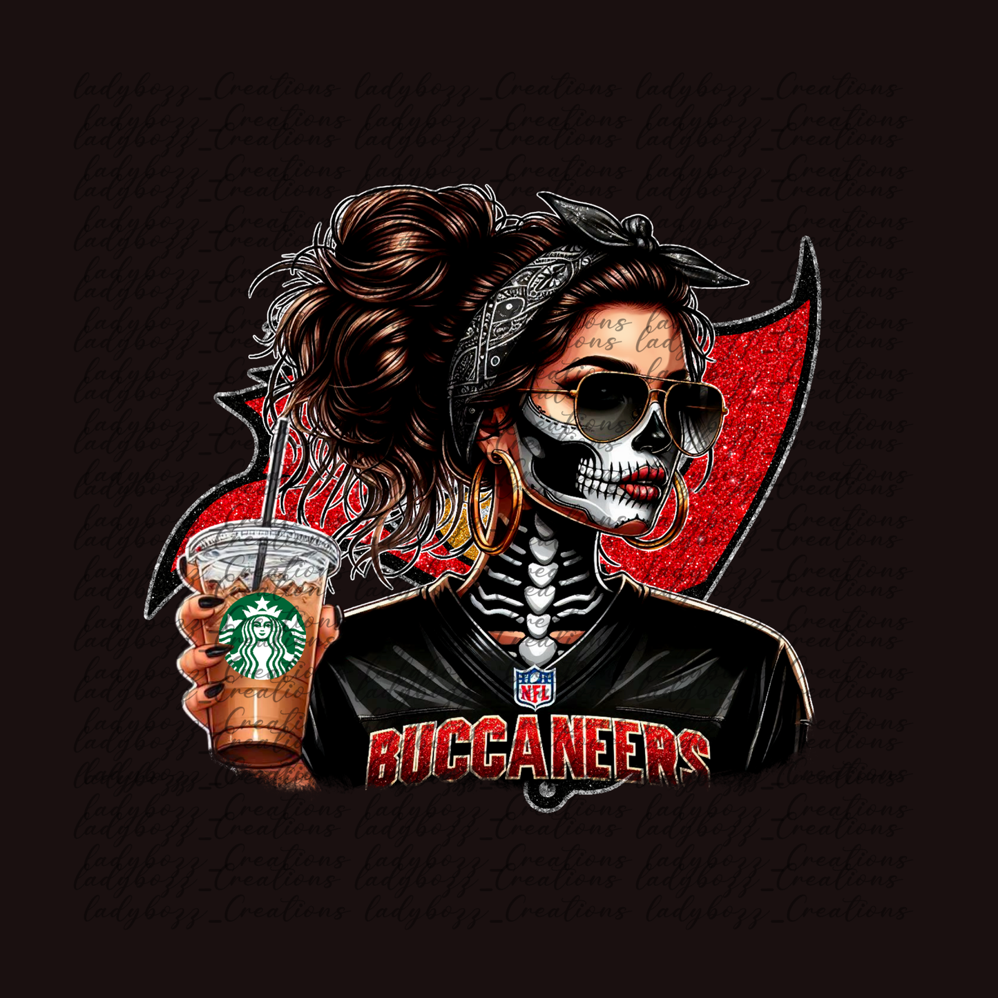 Skelly girl Football /Every Team Available/PRINT ONLY