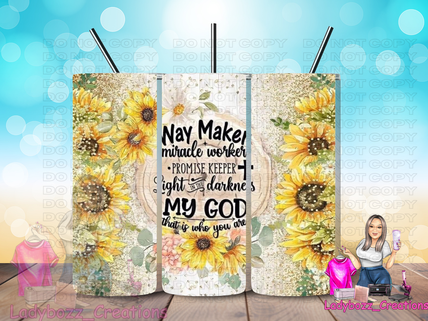 Way Maker Miracle Worker God/ Tumbler/ or sublimation print (Copy)